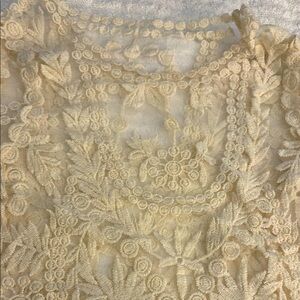 Elegant Cream Lace Top. Worn once